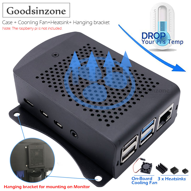 Argon One V3 M.2 Nvme Case - Ahududu Pi 4 Model B alüminyum