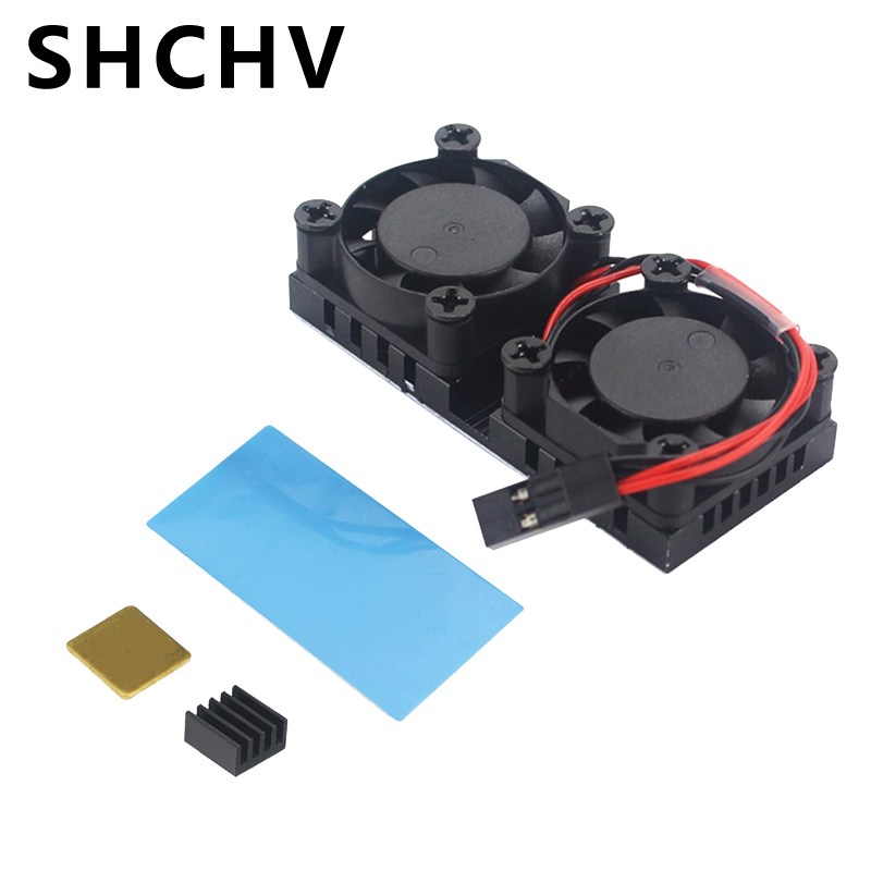 Raspberry Pi Water Cooling Kit - Raspberry Pi 4 Soğutuculu Çift Fan