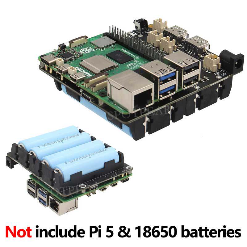 Raspberry Pi Uninterrupted Power Supply Ups 18650 - X1202 Raspberry Pi 5 UPS Güç