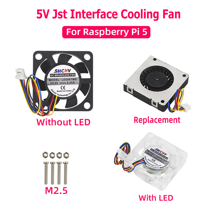 Raspberry Pi Water Cooling Kit - 5 V Soğutma Fanı JST Arayüzü