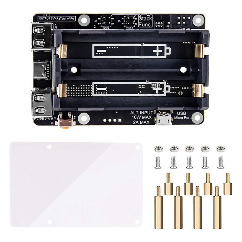 Hassas Doku-2X Raspberry Pi 4  - Raspberry Pi Uninterrupted Power Supply Ups 18650 incelemesi ve fiyatı