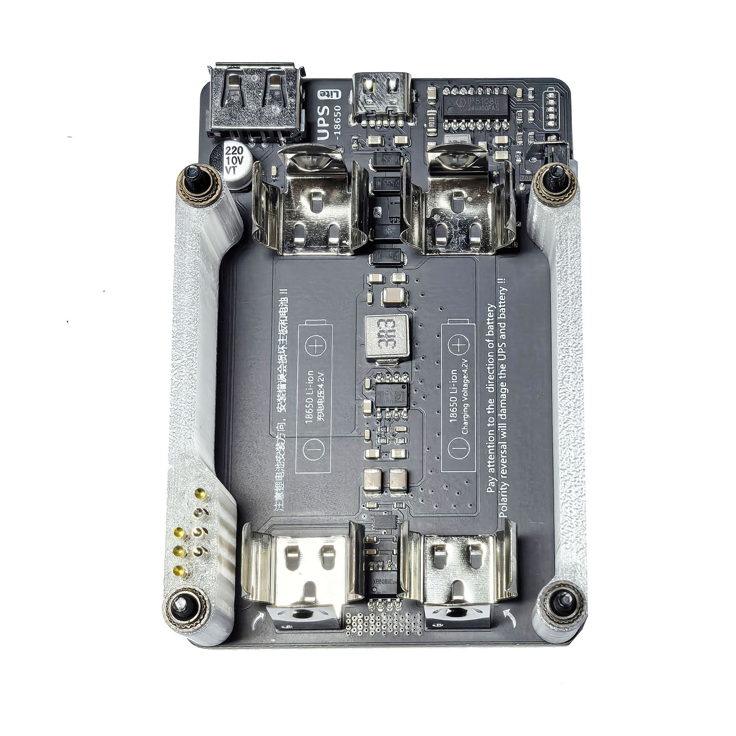 Ahududu Pi 4B 3B + 3B 5V 3A UP - Raspberry Pi Uninterrupted Power Supply Ups 18650 incelemesi ve fiyatı